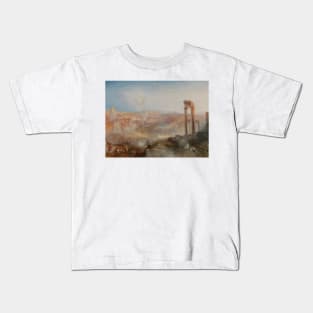 Modern Rome-Campo Vaccino by J.M.W, Turner Kids T-Shirt